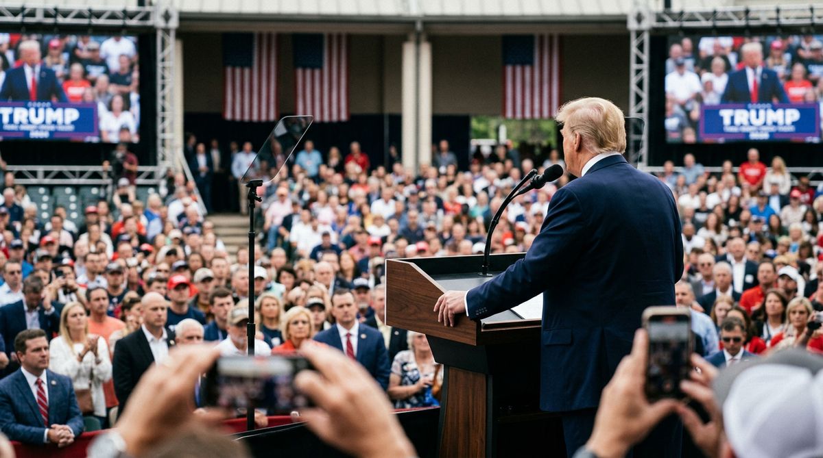 Politische Kundgebung — Amerikanischer Wahlkampf