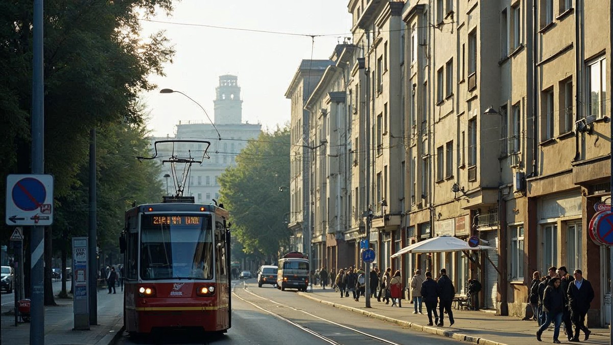 Berlin-Lichtenberg Sommer Stadtansicht