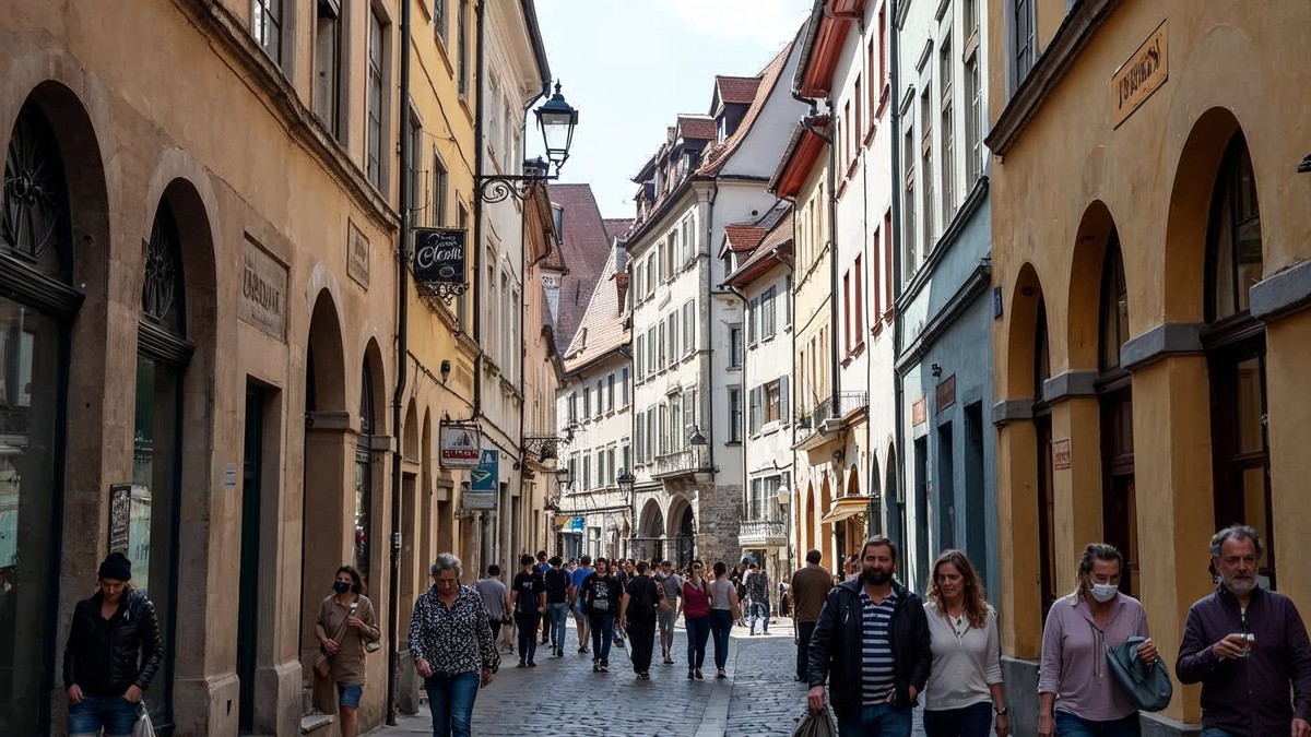 Bonn Kirchturm und Backstein-Architektur im Sommer
