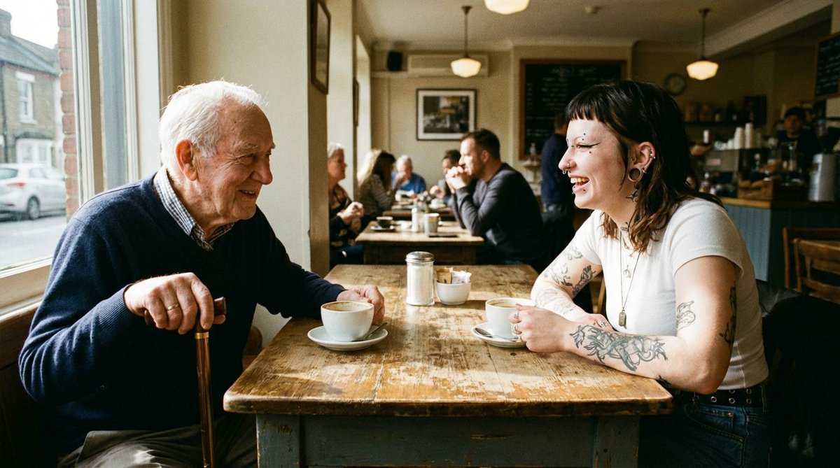 Familie im Gespr&auml;ch &uuml;ber Landespolitik