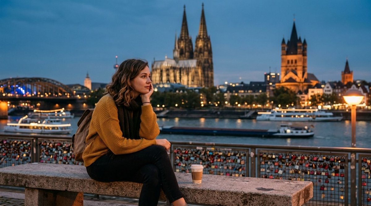 Nachdenkliche B&uuml;rgerin &ndash; Politik im Alltag