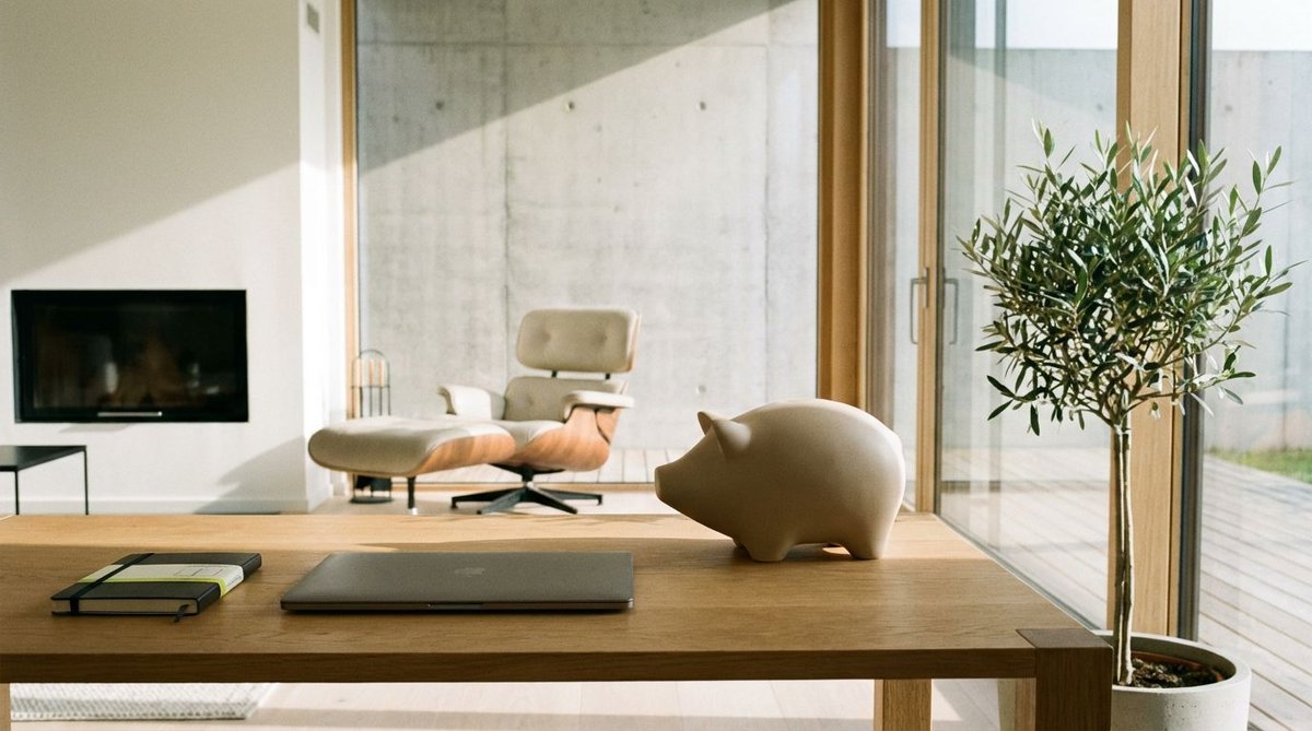 Wahlurne auf einem Schreibtisch &mdash; Symbol der demokratischen Teilhabe